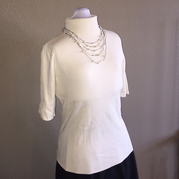 Vintage Y2K Coldwater Creek Ribbed Elbow Sleeve Sweater Size Medium ( 10 - 12 ) - Picture 1 of 5